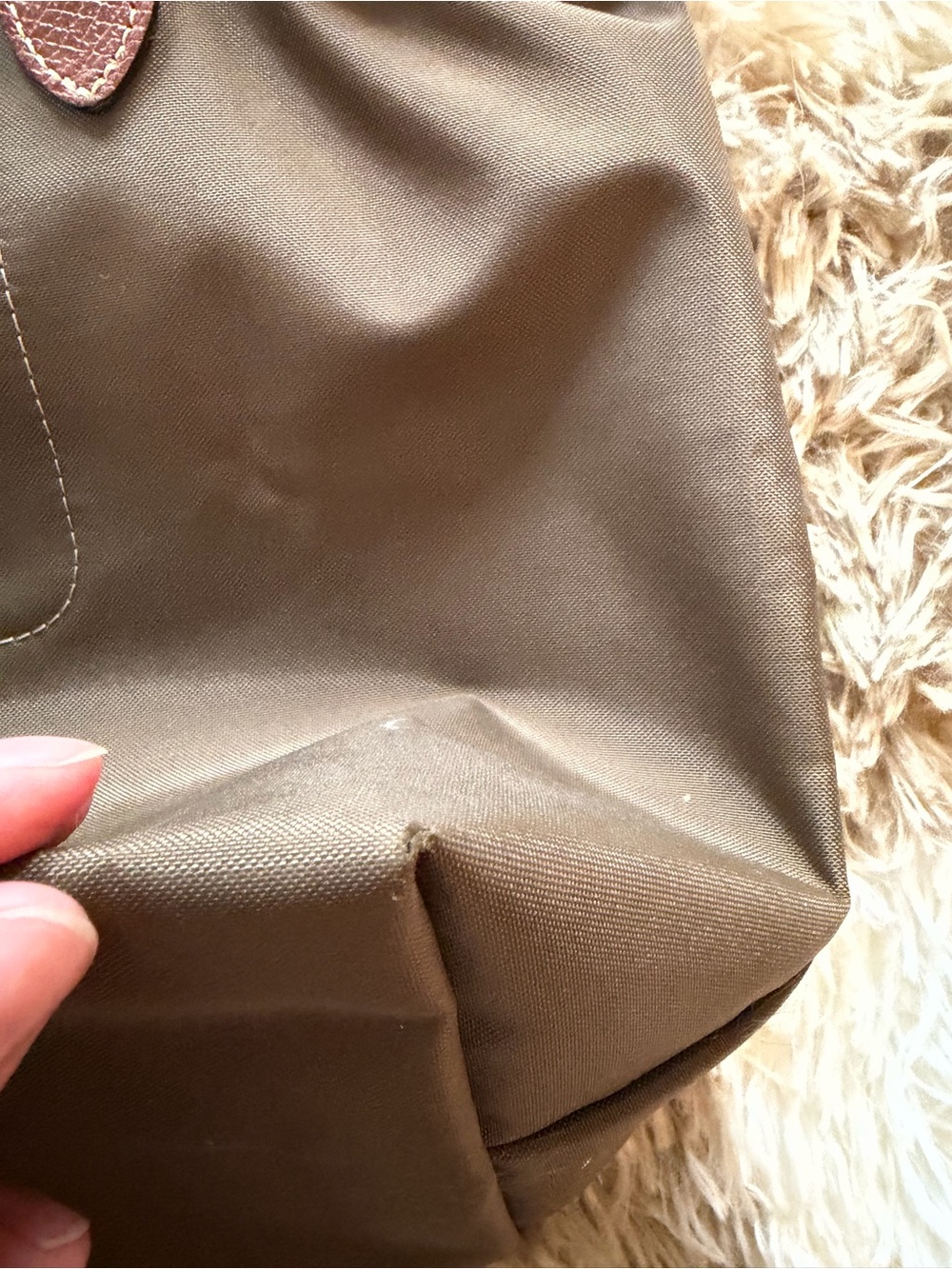 Longchamp le pliage medium olive tote - Picture 5 of 10